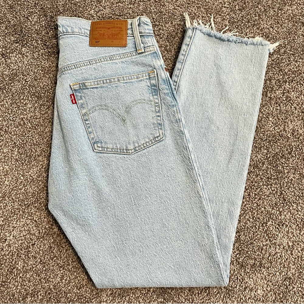 levi 501 original fit women’s jeans, 27W x 28L